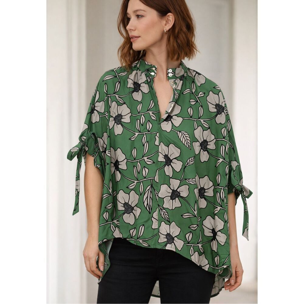 Christian Wijnants Floral Lagenlook Blouse Shirt Size M